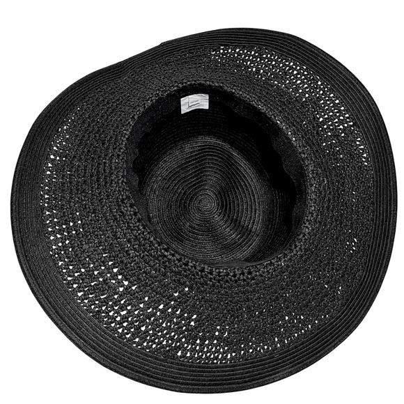 J.Crew Black Wide Brim Sun Hat - One Size - Picture 4 of 12